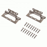 Петля накладная СТАНДАРТ 100x75х2мм 2BB AB КОРОБКА 2мм бронза без врезки 2 шт (50)