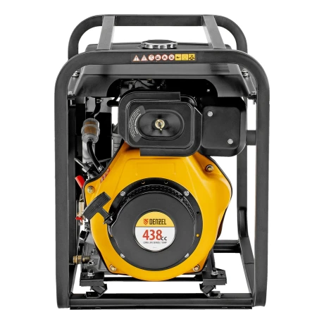 Генератор дизельный DES-55, 5,5 кВт, 230 В, 11 л, ручной стартер Denzel