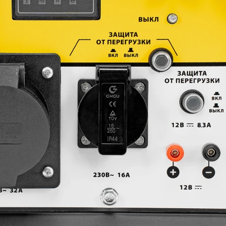 Генератор дизельный DES-55, 5,5 кВт, 230 В, 11 л, ручной стартер Denzel