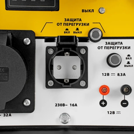 Генератор дизельный DES-55, 5,5 кВт, 230 В, 11 л, ручной стартер Denzel