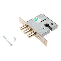 Замок врез ГАРДИАН-1201 сувальдный (3 ригеля 13,5мм) без цилиндра  \10