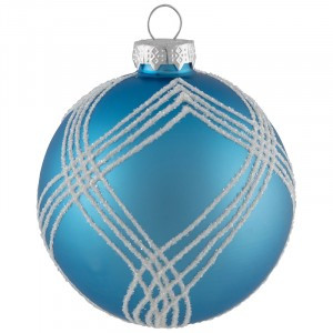 Шар "Серпантин" SYBLQA-0523120, 8см, цвет голубой (кратность16шт!)(цена за 1шт) Волшебная страна