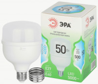 ЭРА GREEN LINE лампа св/д высокомощн. E27/Е40 50W(5000lm) 4000K 4K 100x175 67034