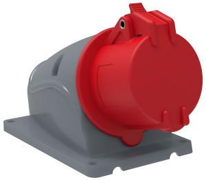 IEK MAGNUM розетка силовая CEE стационарная ССИ-114 3Р+РЕ 16А 380В IP44 PSN12-016-4