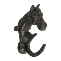 Ручка-стучалка чугунная Лошадь 15*7*9см (в кор 6шт, цена за шт) BLUMEN HAUS
