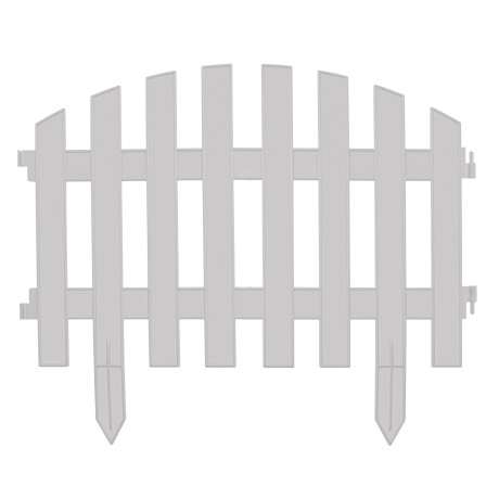 Забор декоративный "Винтаж", 28 х 300 см, белый, Palisad