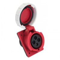 EKF PROxima розетка силовая CEE (разъем) стационарная внутренняя угловая 4242 3Р+РЕ 32А 380В IP67