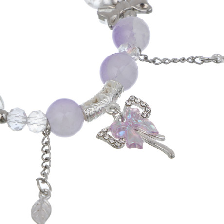 ЮНИLOOK Браслет с декором, d7см, d бусин 1см, 6 цветов, стекло, #4