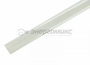 REXANT Термоусадка трубка ТУТ горючая Н-1 10/5 мм, прозр., цена за 1м(шт), отгр. кратно 50м (шт) 21-