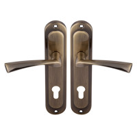 Ручки на планке Vanger HP-85.1823-AB (бронза, под цилиндр, межос-85мм) \