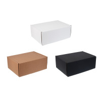 Коробка складная подарочная, 31x22x12 см, гофрокартон, 3 цвета