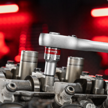 Набор торцевых головок 1/2", 6 гранные, CrV, 10-22мм, 10 штук Matrix