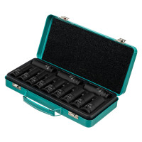 Набор ударных глубоких шестигранных торцевых головок, 1/2&quot;, 10-24 мм, в кейсе 12 шт. Stels