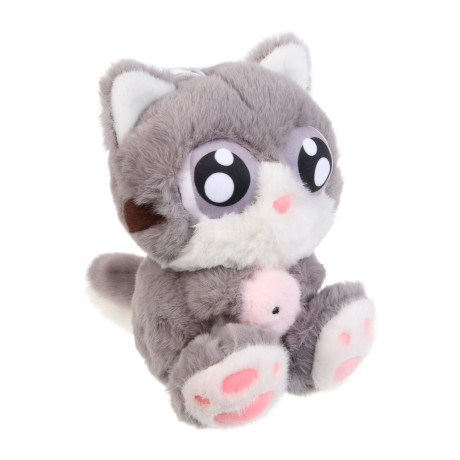 ИГРОЛЕНД Игрушка мягкая "Котя с рыбкой", 23 см, полиэстер