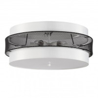 LUMION 8002/6C MODERNI LN25 бел., черн. мет./мет., текстиль люстра Е27 6x60W 220V ANIMAISA