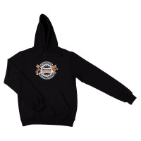 Толстовка черная с принтом ЕРМАК, х/б, цвет черный, размер L, р-р 48-50 (мерч)