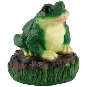 Фигурка садовая Лягушка на камне H-22 см 169361