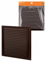 TDM  вент. решетка металл. 300х300мм коричневая, покрытие полимерная эмаль SQ1807-0710