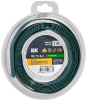 IEK термоусадка трубка ТТУ нг-LS 8/4 зеленая (2м/упак, цена за уп) ТУТ UDR12-008-004-002-K06-T