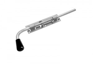 Засов Домарт с пружиной ЗСП-400 мод.2 цинк d-16мм5)