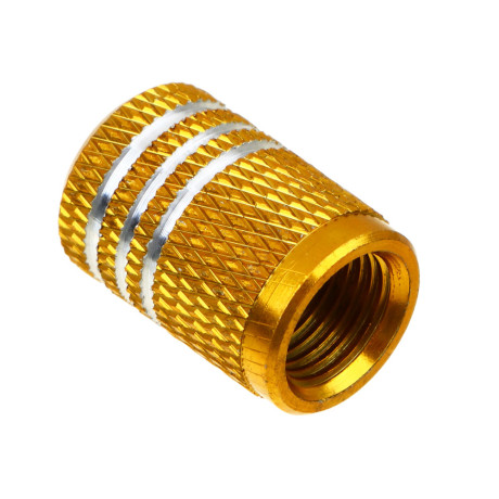 ЕРМАК Набор заглушек ниппеля 4шт. алюминиевый, универсальный, золото