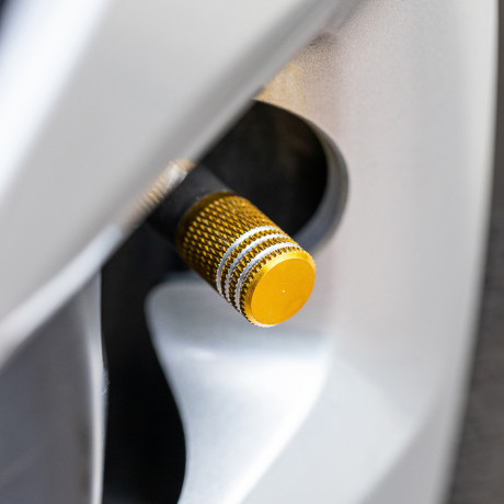 ЕРМАК Набор заглушек ниппеля 4шт. алюминиевый, универсальный, золото