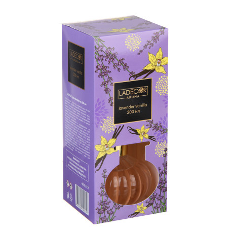 LADECOR Аромадиффузор, 200 мл, лаванда и ваниль