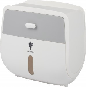 Полка-держатель для туалетной бумаги TANGER TBH-02, 22*11*21,5см с ящиком, самокл 105856 Leonord