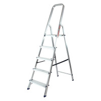 Стремянка усиленная, 5 ступеней, алюминиевая, MTX