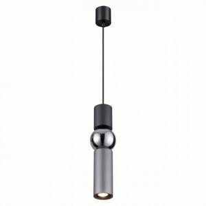 ODEON LIGHT 4070/5L ODL19 044 сер./хром подвес GU10 1*5W SAKRA 500lm 1500x90