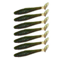 KAIDA Приманка силиконовая ТВИСТЕР 3", 8см, 4гр, HT011, 7шт