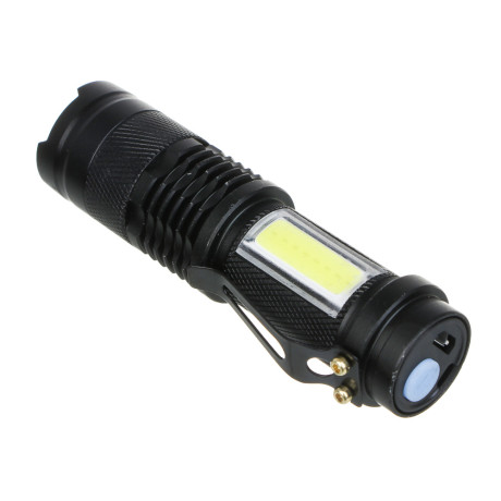 ЕРМАК Фонарь, ХРЕ LED, 4 режима, 1хAA (LR6), алюминий, 105х30 мм, фокусировка