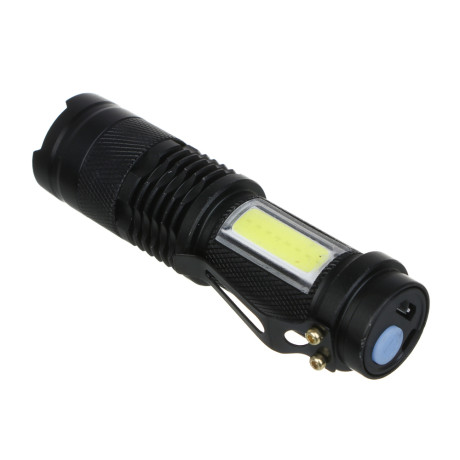 ЕРМАК Фонарь, ХРЕ LED, 4 режима, 1хAA (LR6), алюминий, 105х30 мм, фокусировка