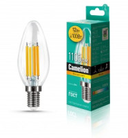 Camelion Свеча E14 12W(1105lm) 3000K 2K филамент 96x35 LED12-C35-FL/830/E14 (10!)