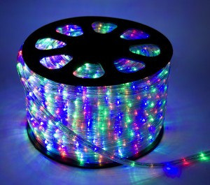 Дюралайт (буxта) KOC-DL-2W13-RGB, 24LED/m, 13мм,RGB, 100м, фиксинг(2W), резка 2м, Космос