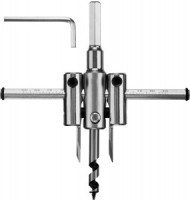 Сверло ЗУБР &quot;МАСТЕР&quot; регулируемое по дереву, двухрезцовое &quot;Балеринка&quot;, d=40-120мм, 1-30мм, блистер