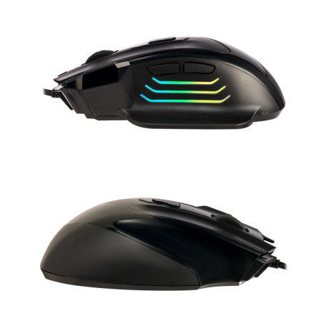 BY Игровая мышь проводная Revolver 12800dpi,7D,A825,RGB,220см