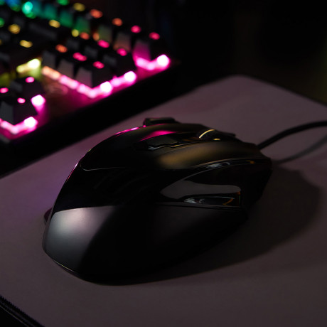 BY Игровая мышь проводная Revolver 12800dpi,7D,A825,RGB,220см