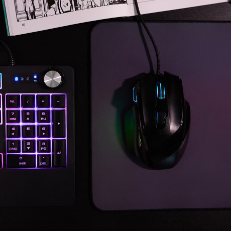 BY Игровая мышь проводная Revolver 12800dpi,7D,A825,RGB,220см