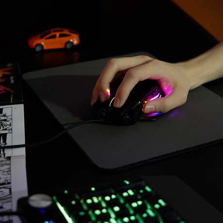 BY Игровая мышь проводная Revolver 12800dpi,7D,A825,RGB,220см