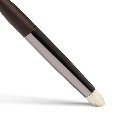 ЮНИLOOK Кисть для растушевки теней бочонок, натуральный ворс, дерево, металл, 15,7см