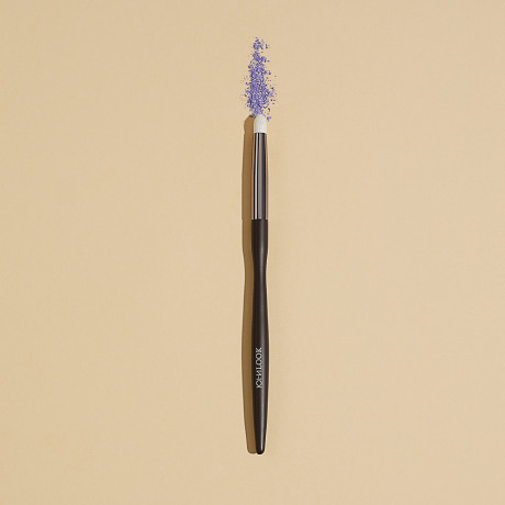 ЮНИLOOK Кисть для растушевки теней бочонок, натуральный ворс, дерево, металл, 15,7см