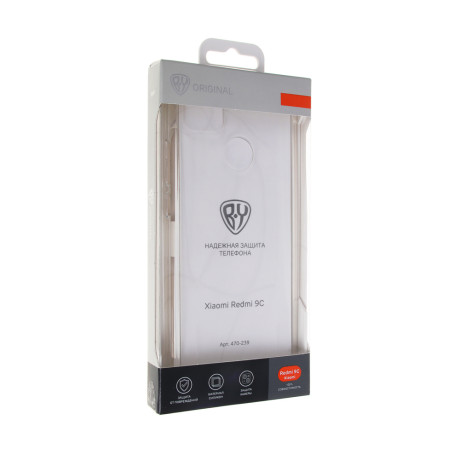 BY Чехол для смартфона Прозрачный, Xiaomi Redmi 9C, прозрачный, силикон