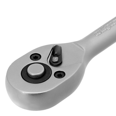 Ключ-трещотка 3/8", 45 зубьев, с быстрым сбросом, матовый хром Сибртех