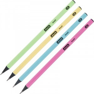 Карандаш чернографитный Attache Ameli HB б/ласт трехгр черн.дерево, в асс Арт.1706379