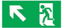 Navigator наклейка к эвакуационному выходу налево вверх NL-320х110NEF04-E34 (NEF-04), 14407