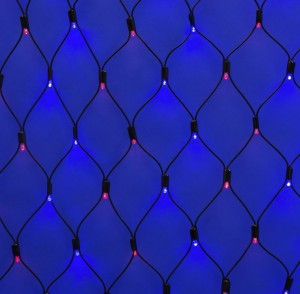 Гирлянда-сетка ул. ULD-N2015-288/SBK RED-BLUE 12W 288LED красн/син, 2x1.5, до 6 мод IP67 Uniel