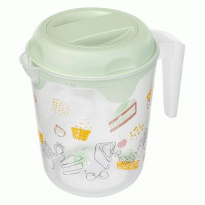 Кувшин для блендера миксера 2,0л декор, пластик, зеленый 435260909 Бытпласт