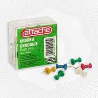 Кнопки для пробковых досок силовые Attache 50 шт./уп. цв. AT-ALTS1002 48906