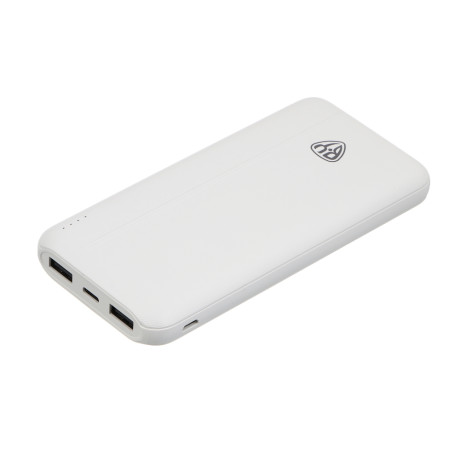 Аккумулятор мобильный BY 10000мАч, 2xUSB-A, 1xUSB-C, 1xMicro-USB, ребристый, 10W, белый